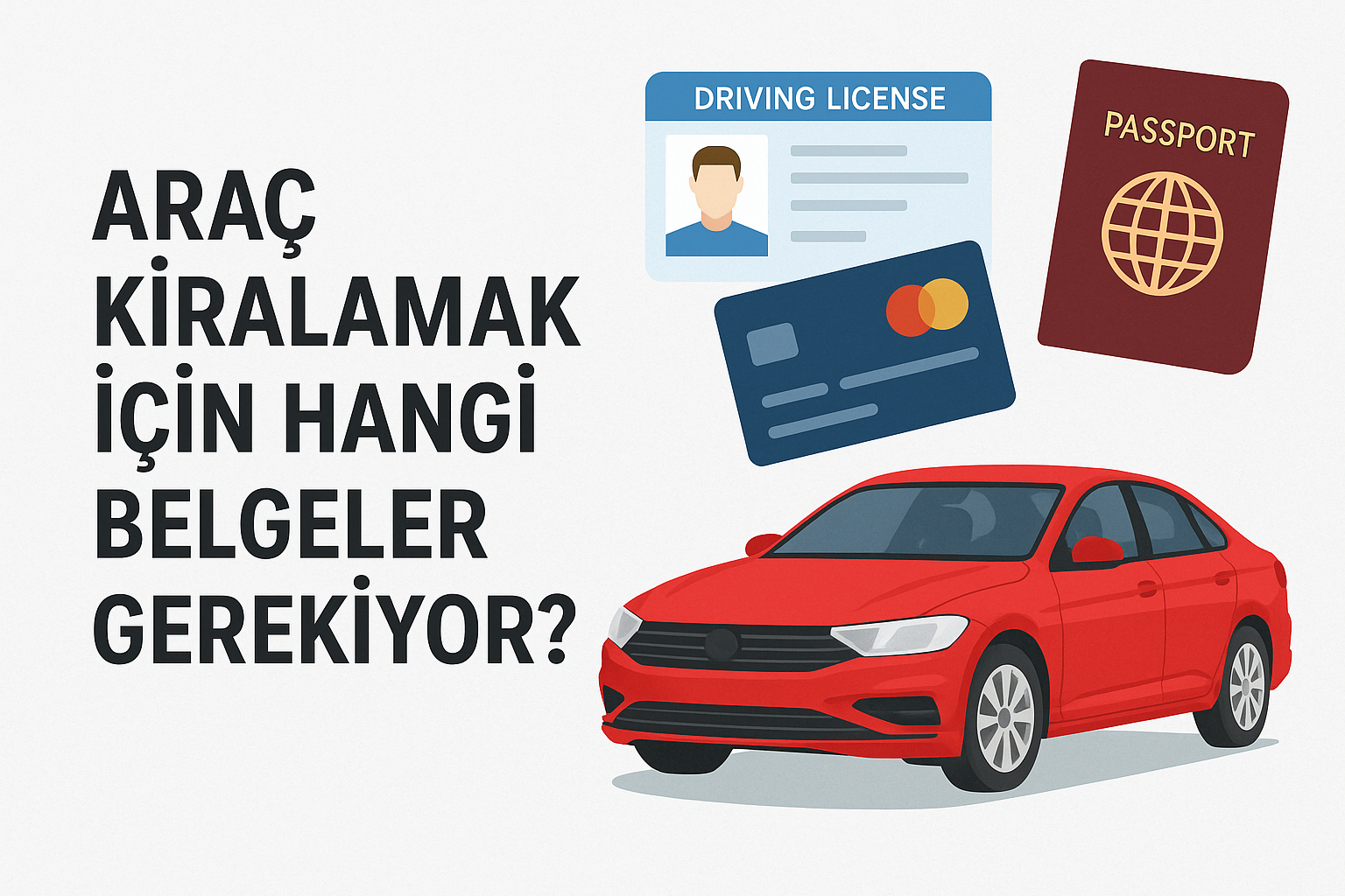 Araç kiralamak için hangi belgeler gerekiyor?