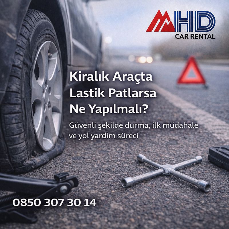 Kiralık Araçta Lastik Patlarsa Ne Yapılmalı?