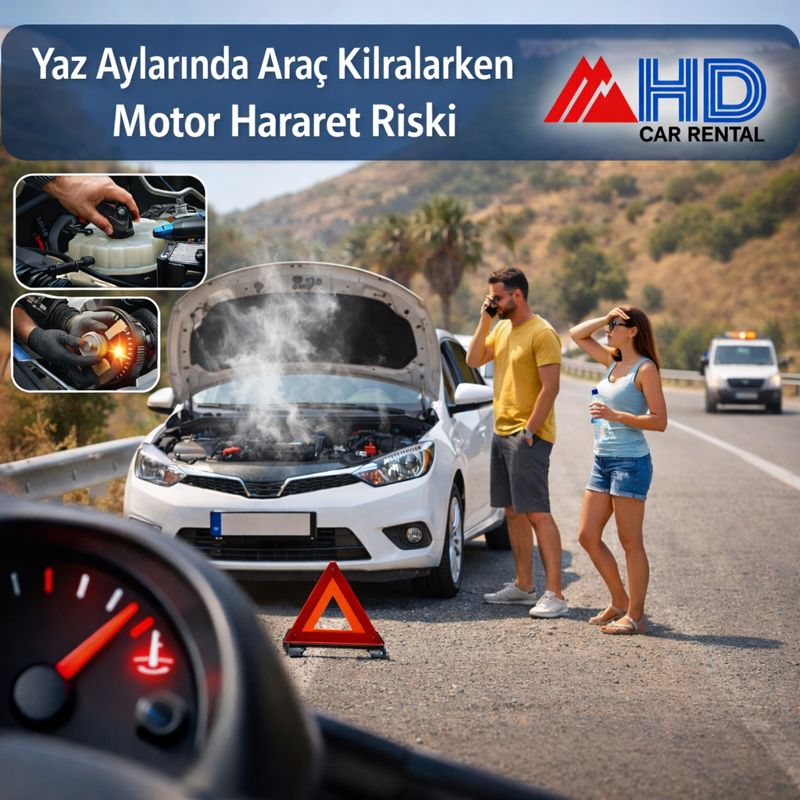 Yaz Aylarında Araç Kiralarken Motor Hararet Riski