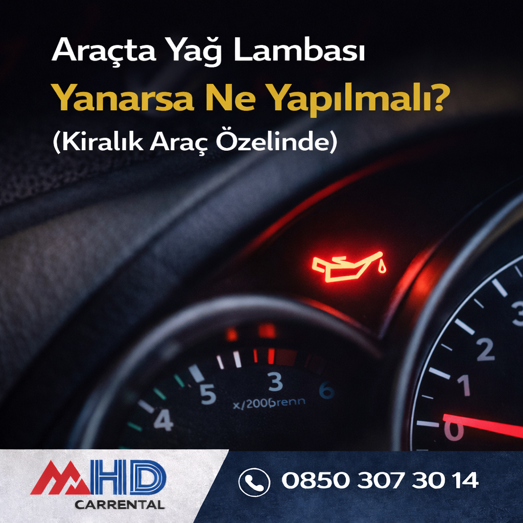 Araçta Yağ Lambası Yanarsa Ne Yapılmalı? (Kiralık Araç Özelinde)