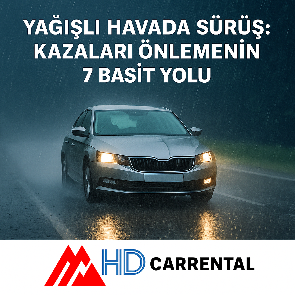 Yağışlı Havada Sürüş: Kazaları Önlemenin 7 Basit Yolu