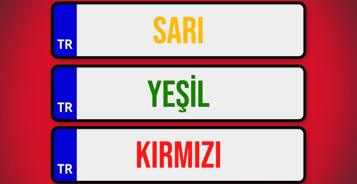  Türkiye’de Araç Plaka Renkleri Ne Anlama Gelir?