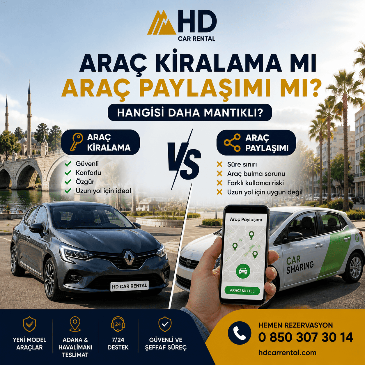 Araç Kiralama mı Araç Paylaşımı mı? Hangisi Daha Mantıklı?